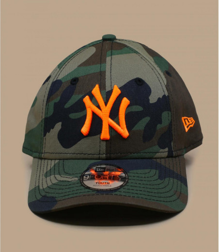 Kids Camo Ess NY woodland neon orange New Era Kids Camo Ess NY woodland neon orange New Era